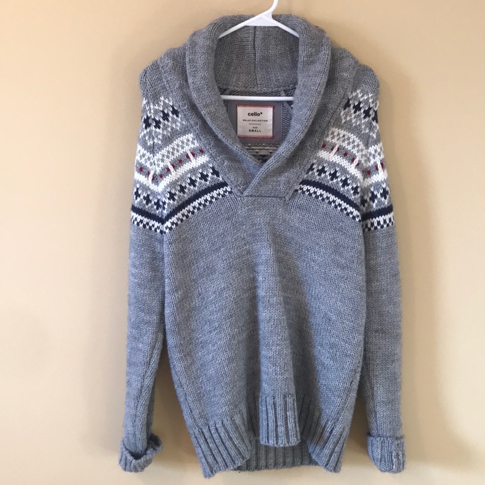 CELIO Fair Isle Sweater Size Small Unisex EUC